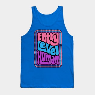 Entry Level Human Word Art Tank Top